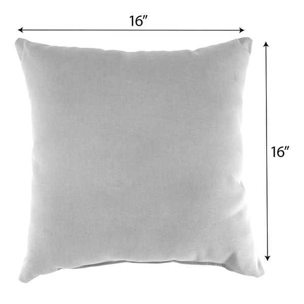 16" x 16" Solid Tufted Indoor Throw Pillow with Fabric Button - Bed ...